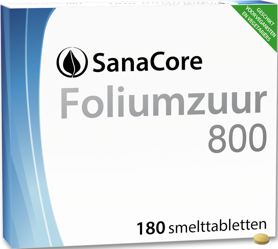SanaCore Foliumzuur  800 - 180